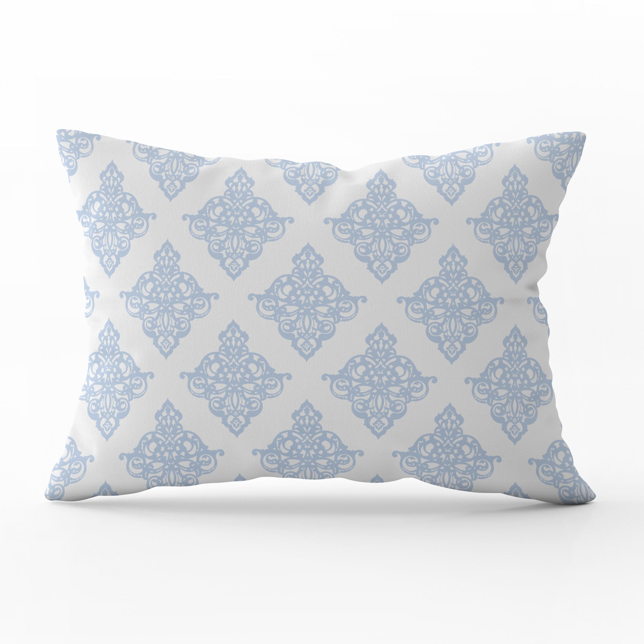 Damask Cushion - Blues - Hydrangea Lane Home