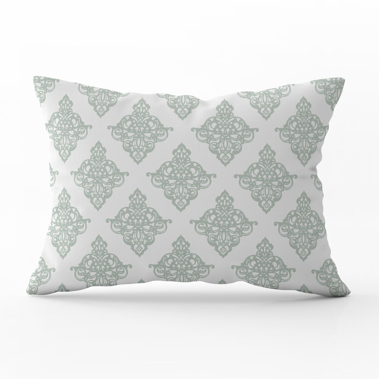 Damask Cushion - Greens - Hydrangea Lane Home