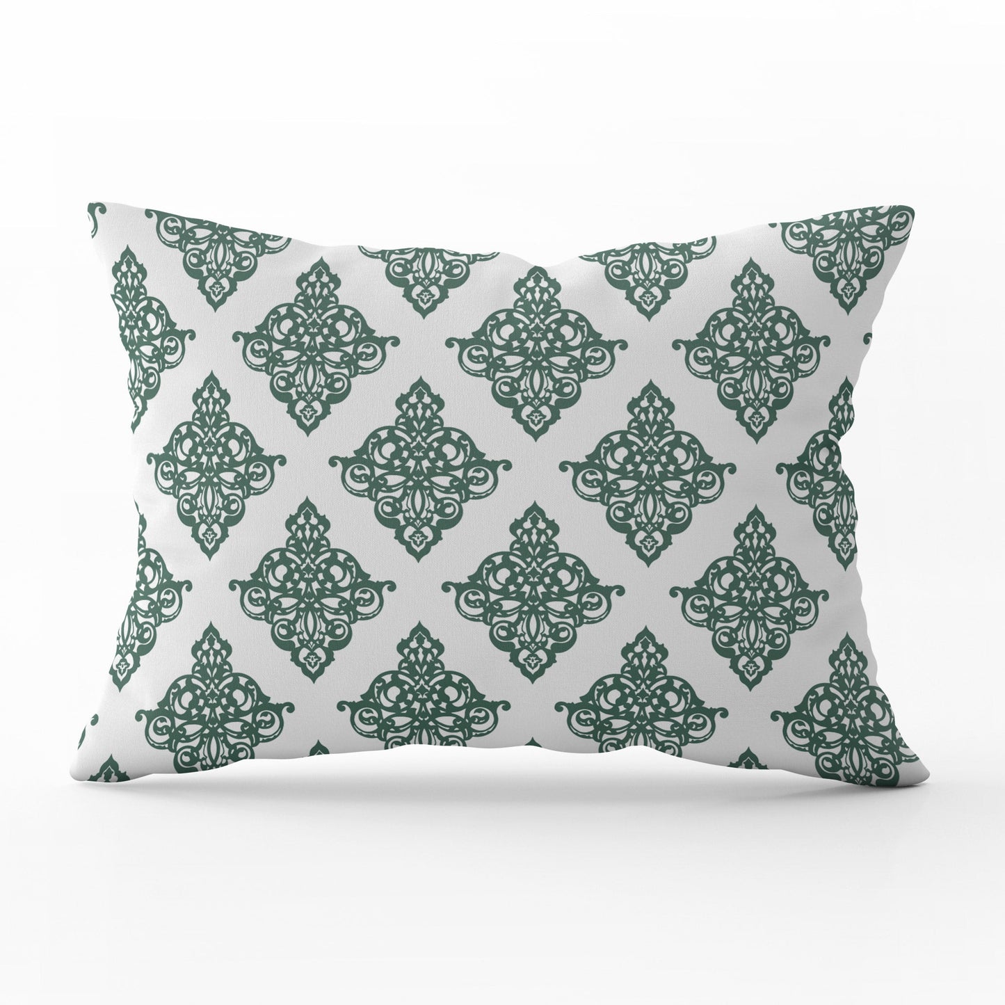 Damask Cushion - Greens - Hydrangea Lane Home