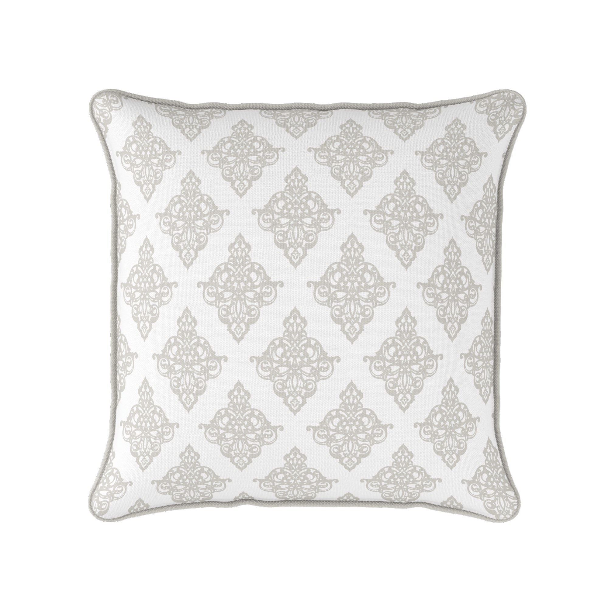 Damask Cushion - Neutrals - Hydrangea Lane Home