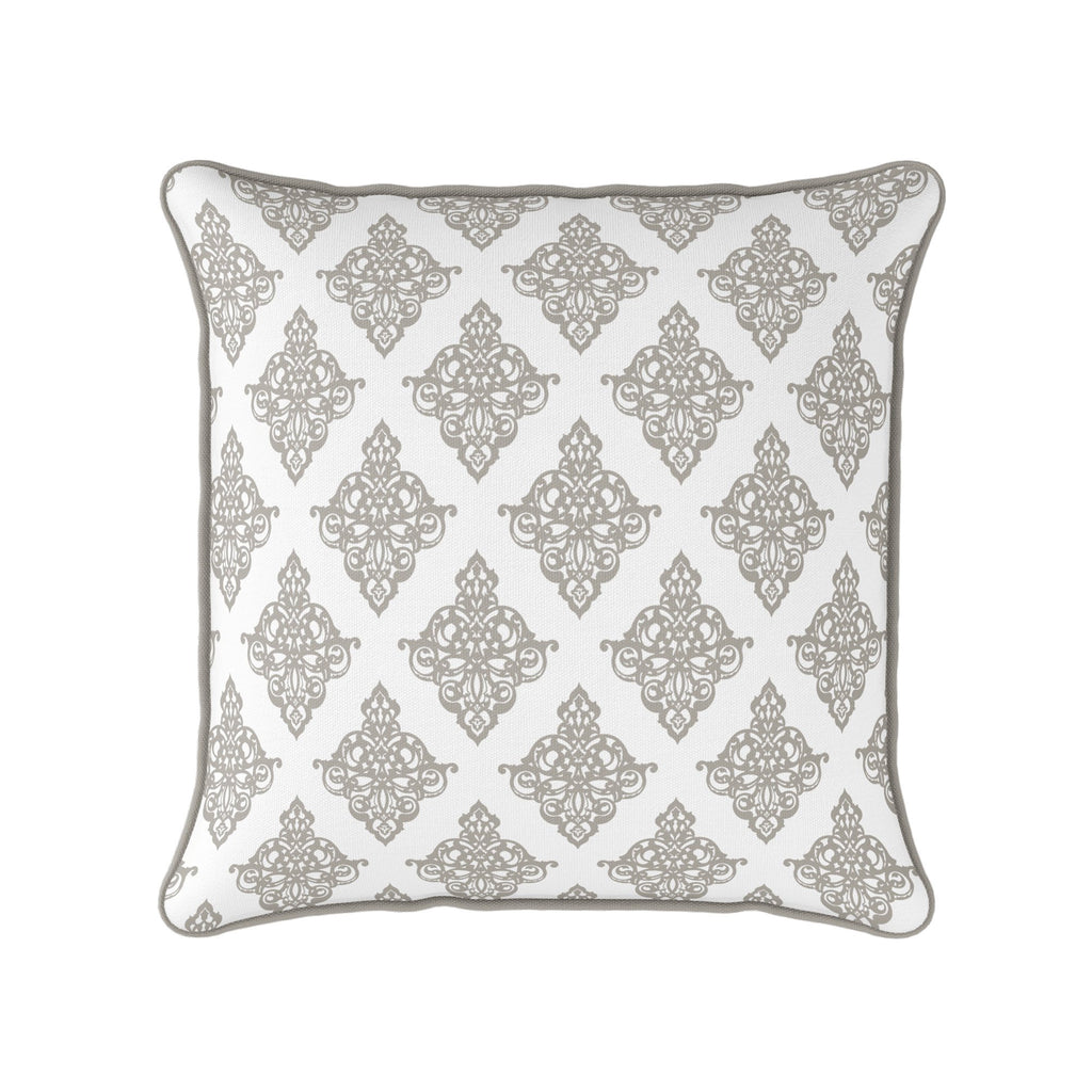 Damask Cushion - Neutrals - Hydrangea Lane Home
