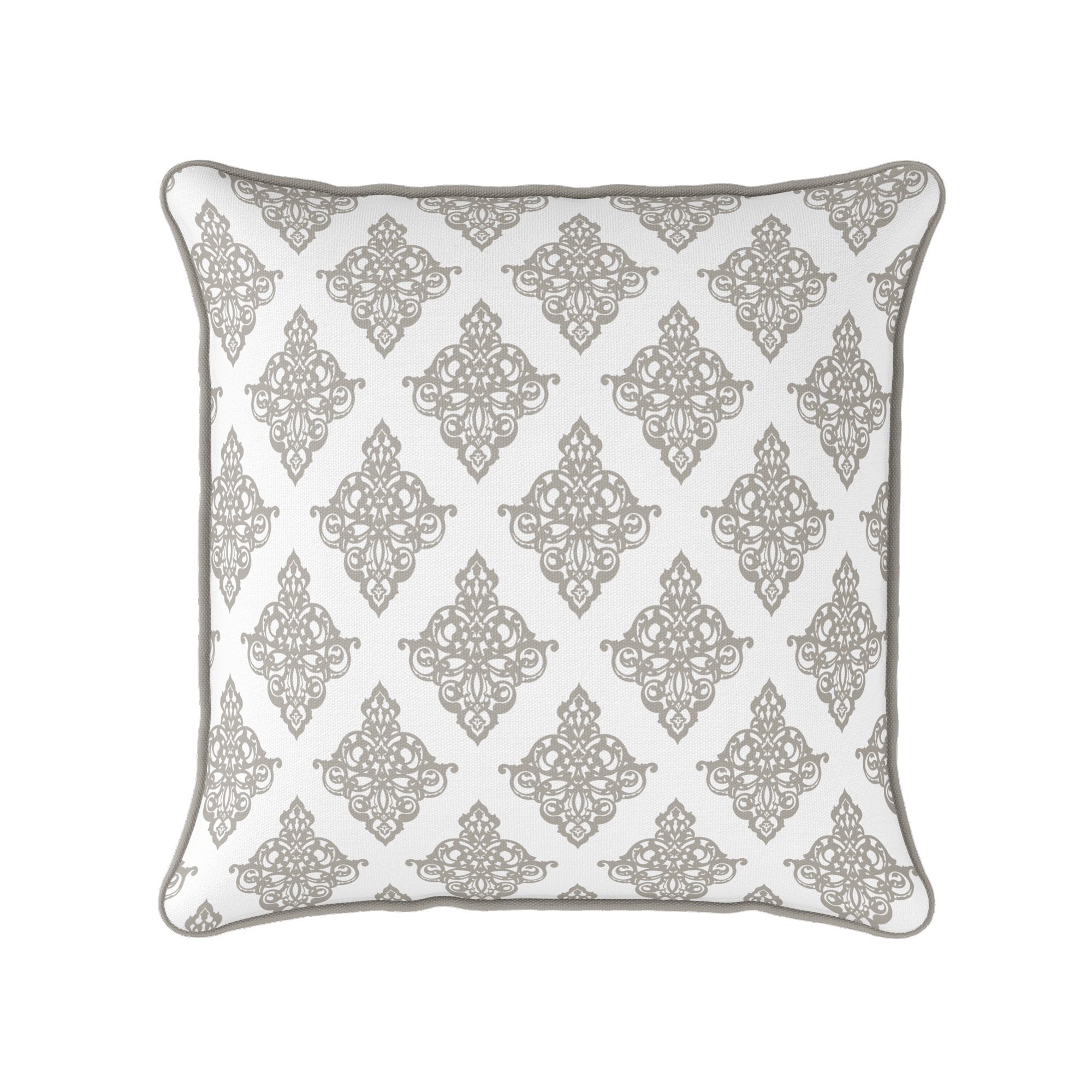 Damask Cushion - Neutrals - Hydrangea Lane Home