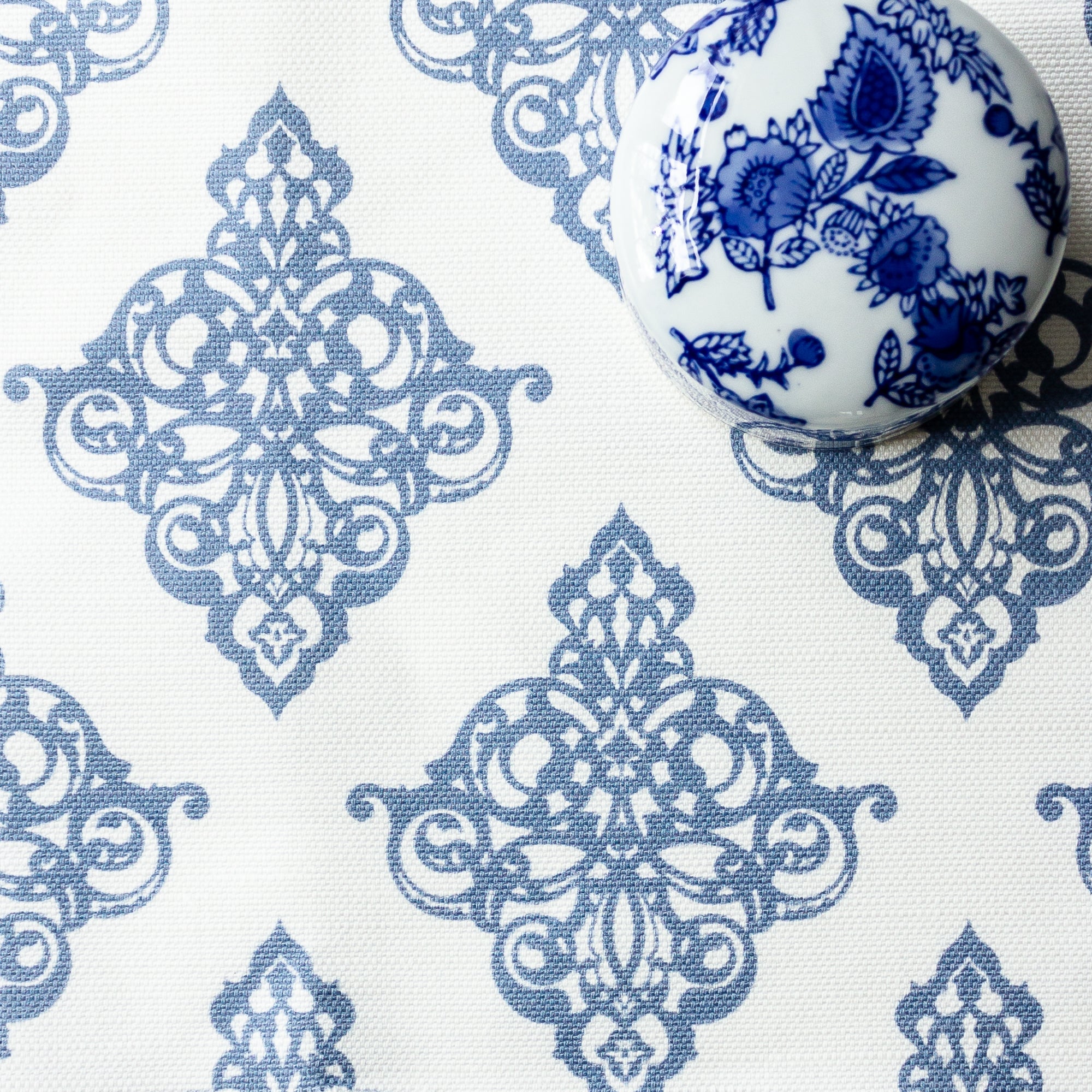 Damask Fabric - Breeze - Hydrangea Lane Home