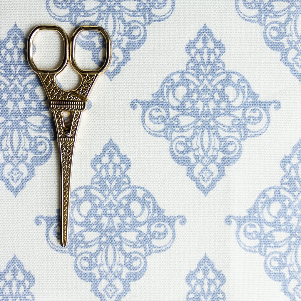 Damask Fabric - Cornflower - Hydrangea Lane Home