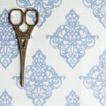 Damask Fabric - Cornflower - Hydrangea Lane Home