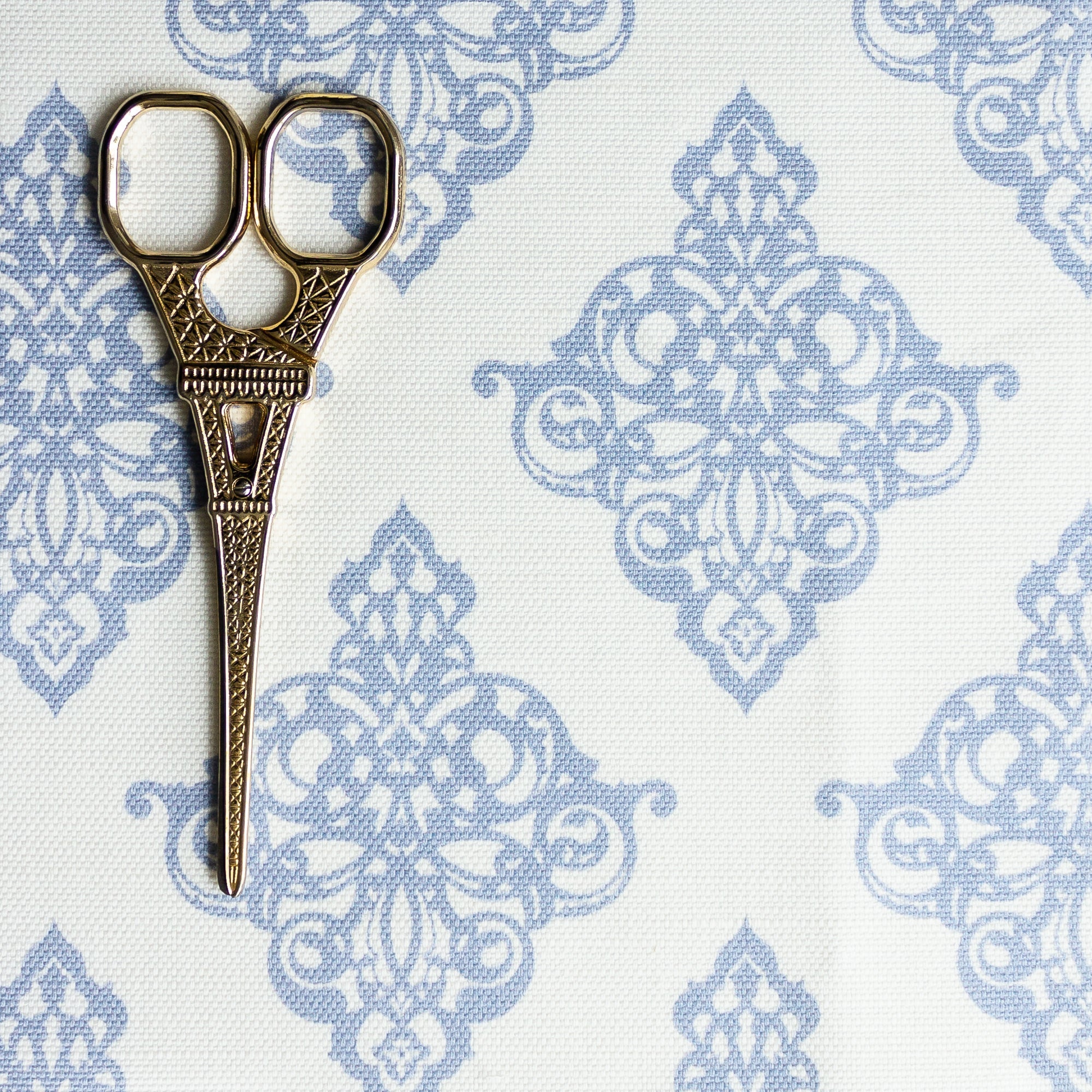 Damask Fabric - Cornflower - Hydrangea Lane Home