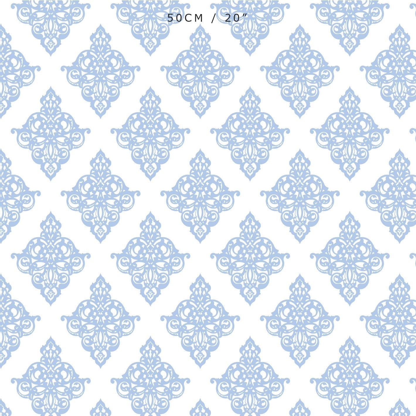 Damask Fabric - Cornflower - Hydrangea Lane Home