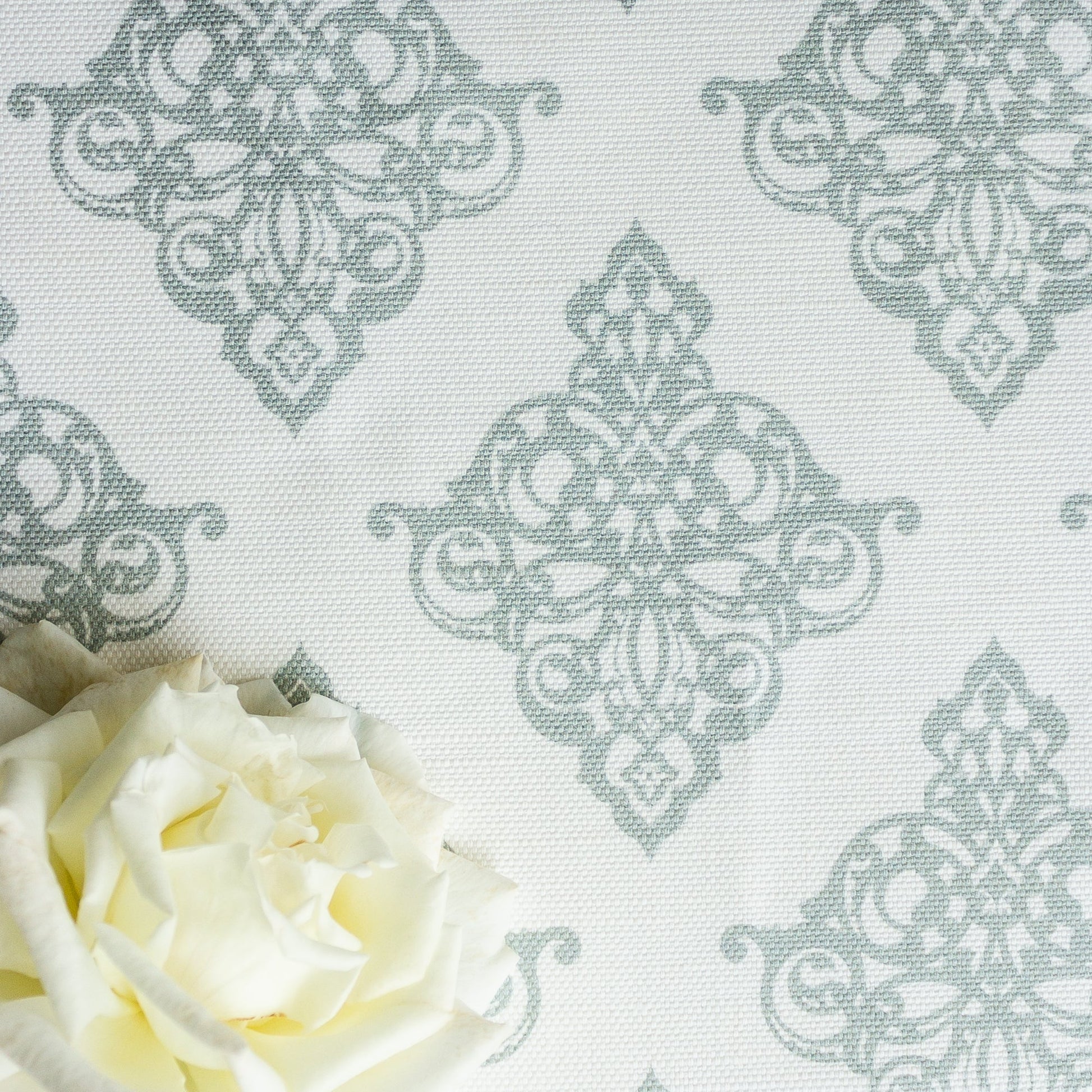 Damask Fabric - Eau De Nil - Hydrangea Lane Home