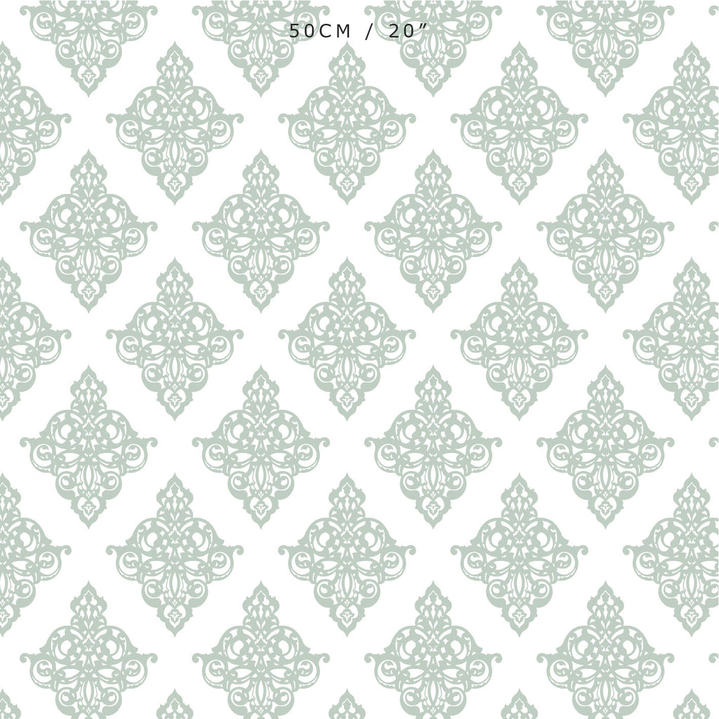 Damask Fabric - Eau De Nil - Hydrangea Lane Home