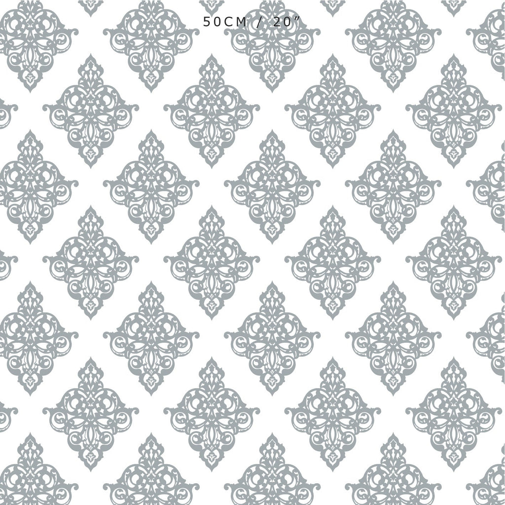 Damask Fabric - Koala - Hydrangea Lane Home