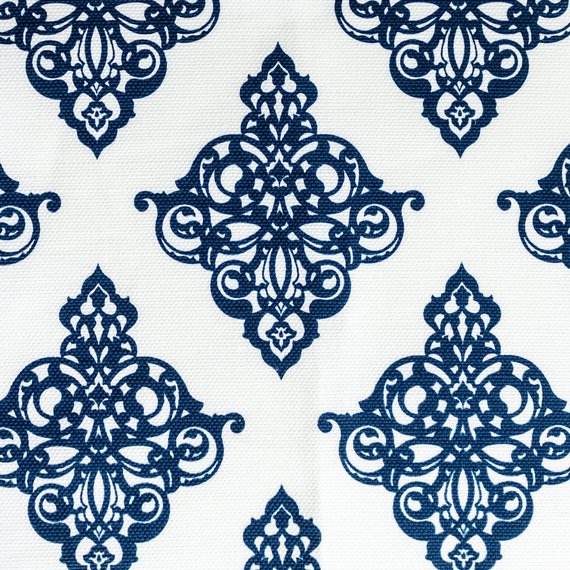 Damask Fabric - Navy - Hydrangea Lane Home