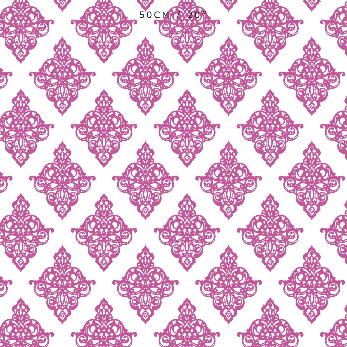 Damask Fabric - Raspberry - Hydrangea Lane Home