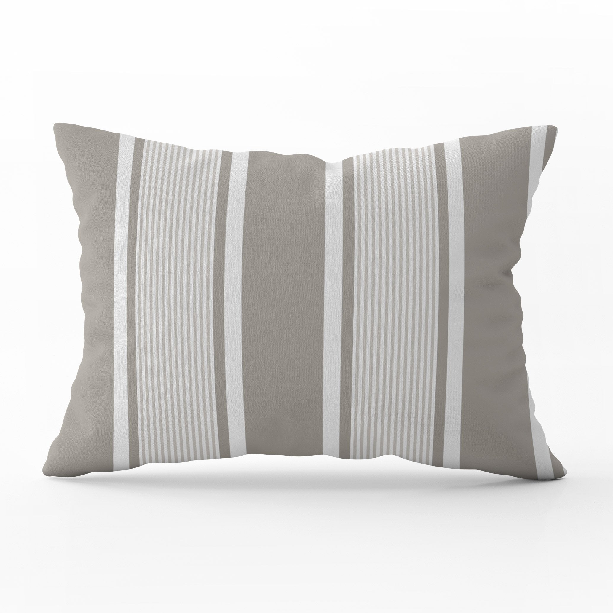 Deckchair Multi Stripe Cushion- Blues and Neutrals - Hydrangea Lane Home