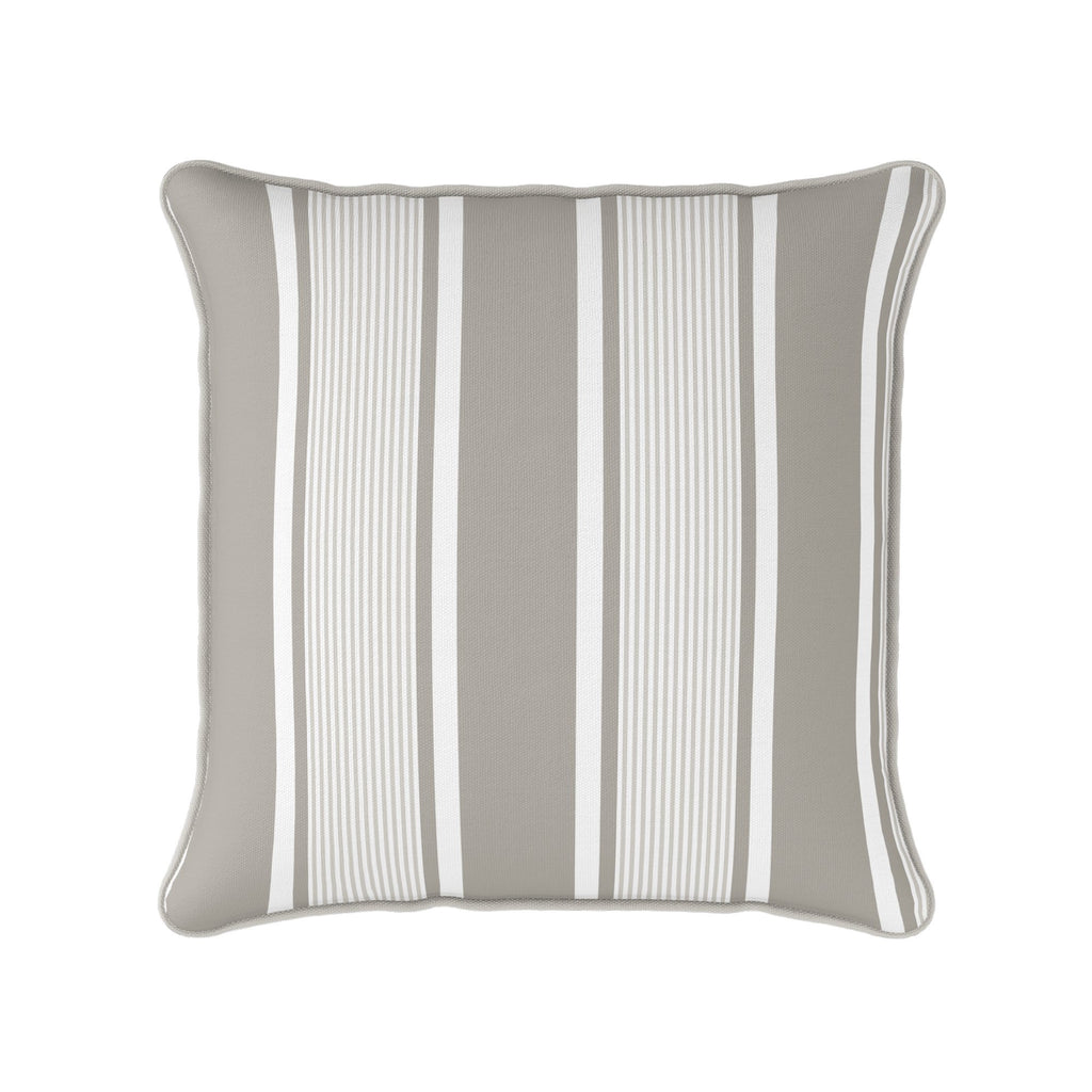 Deckchair Multi Stripe Cushion- Blues and Neutrals - Hydrangea Lane Home