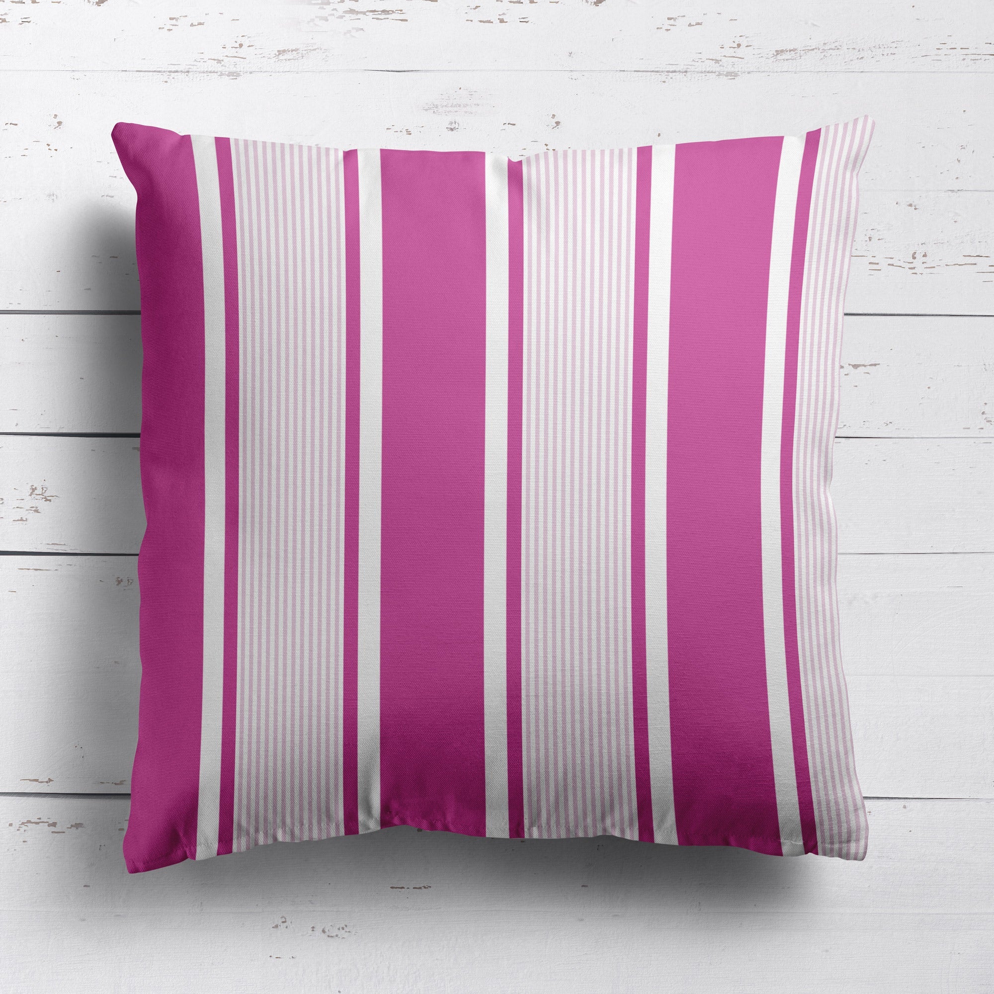 Deckchair Multi Stripe Cushion- Pinks and Greens - Hydrangea Lane Home