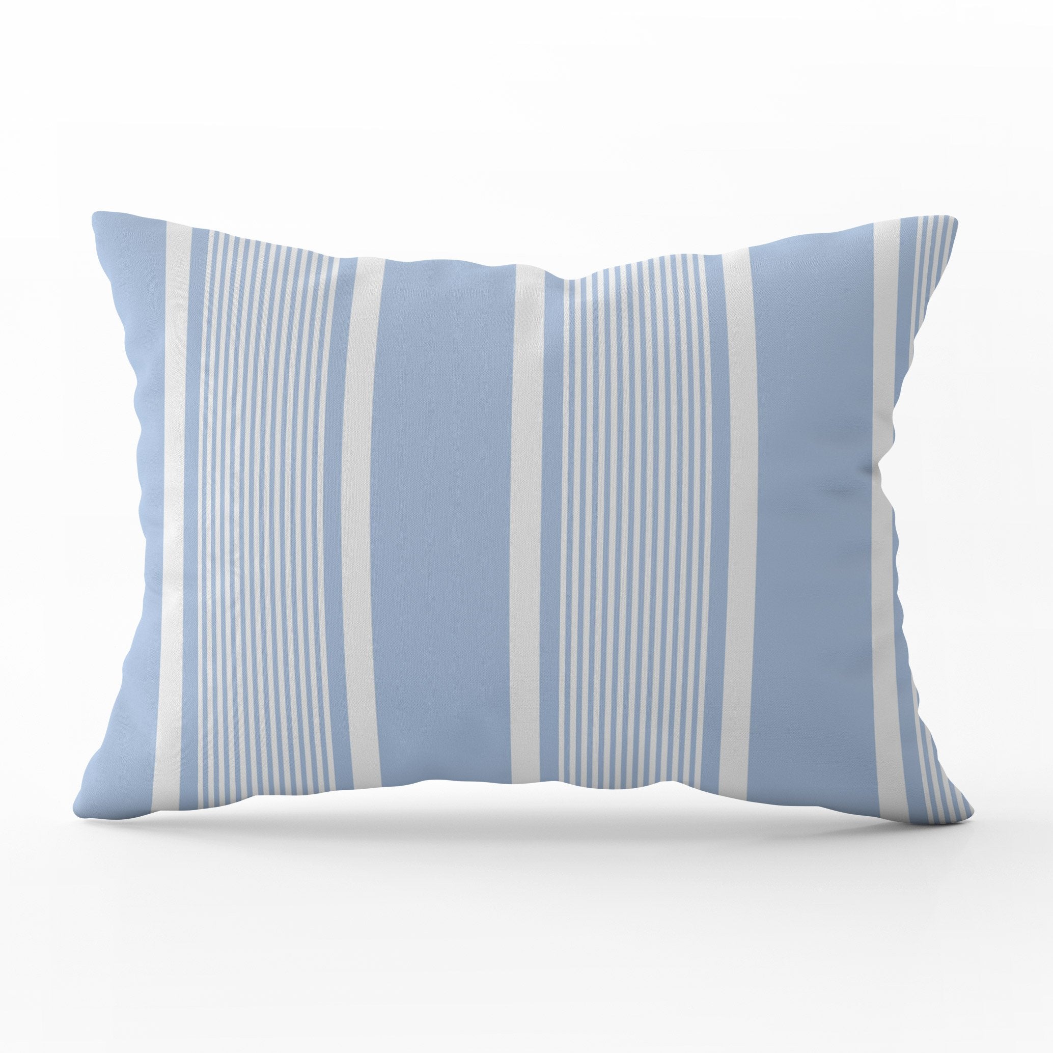 Deckchair Stripe Cushion - Blues - Hydrangea Lane Home