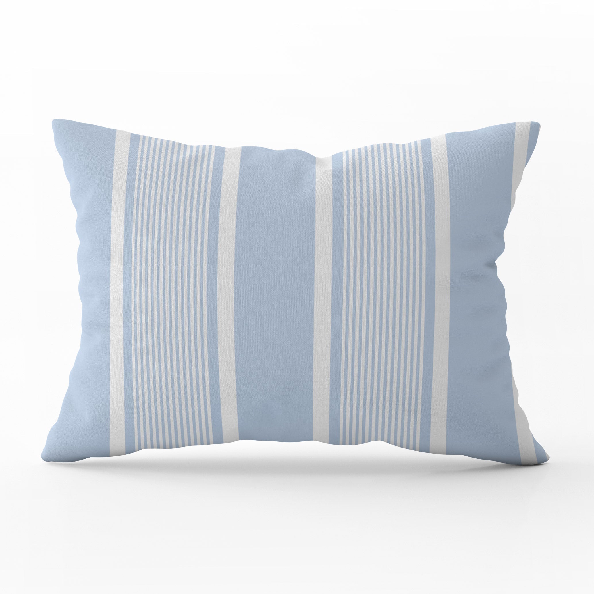 Deckchair Stripe Cushion - Blues - Hydrangea Lane Home