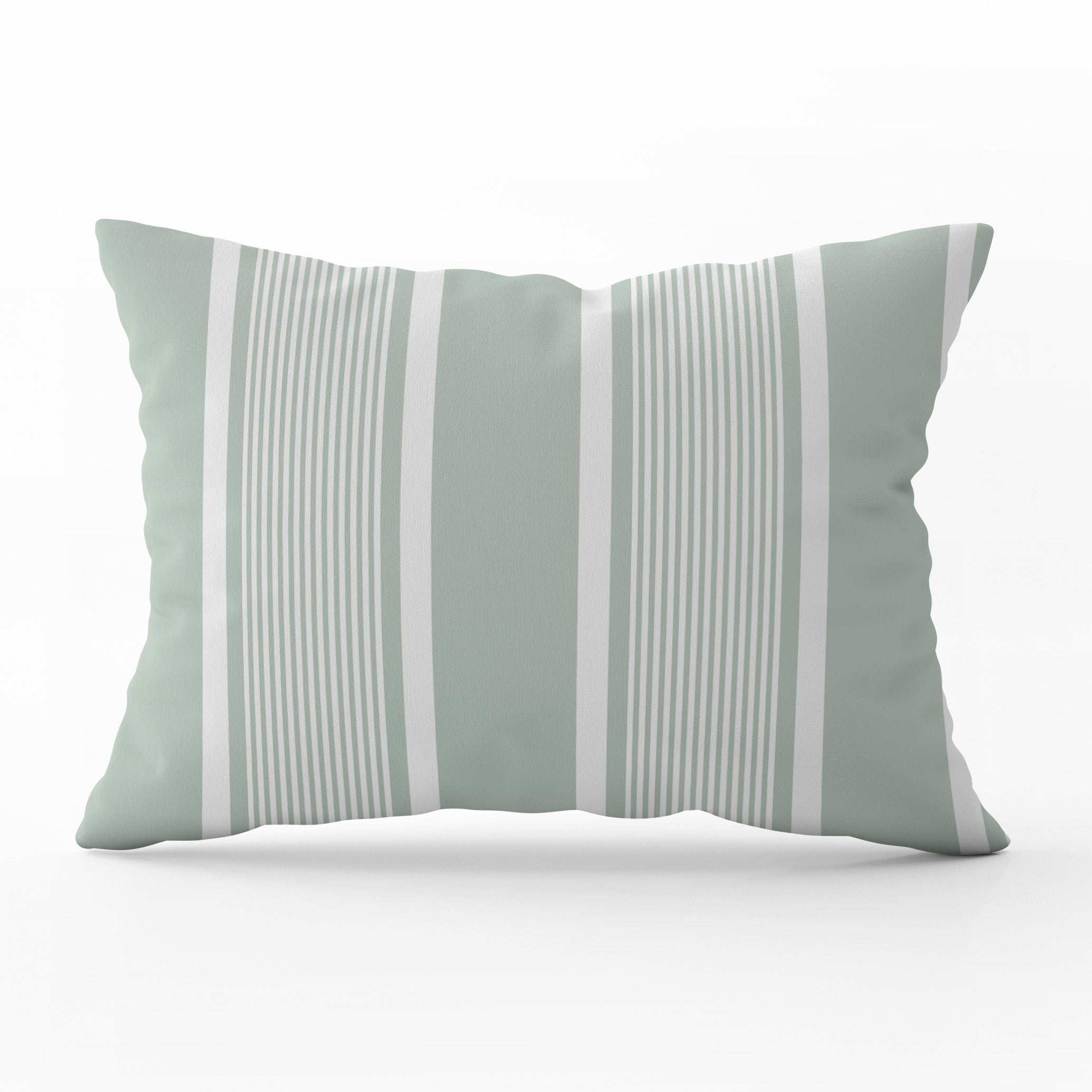 Deckchair Stripe Cushion - Greens - Hydrangea Lane Home