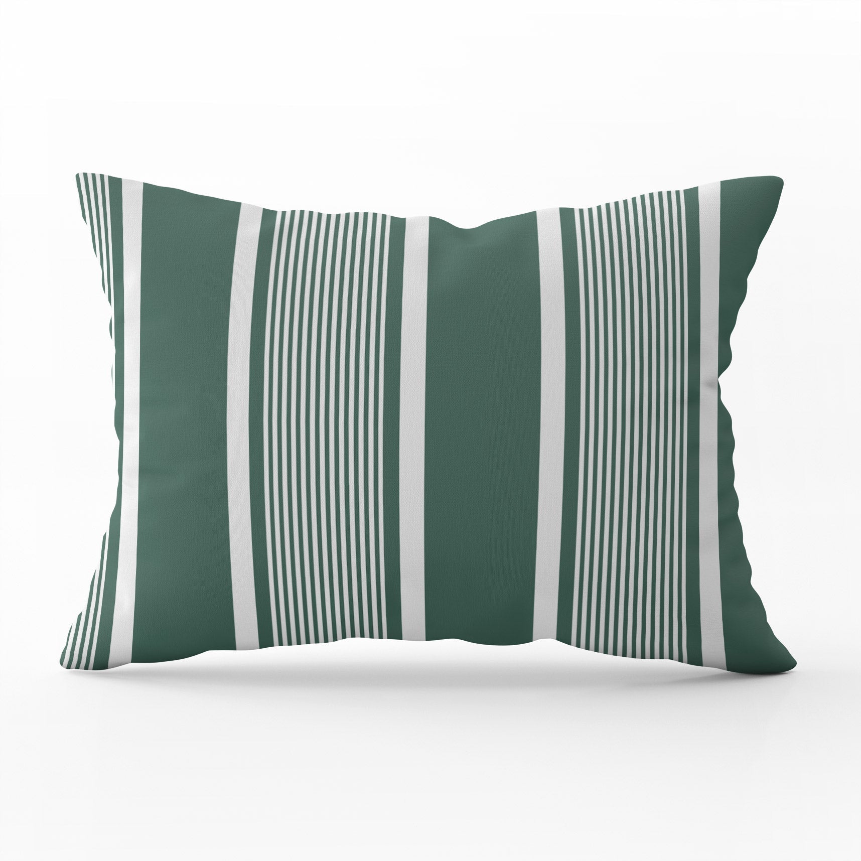 Deckchair Stripe Cushion - Greens - Hydrangea Lane Home