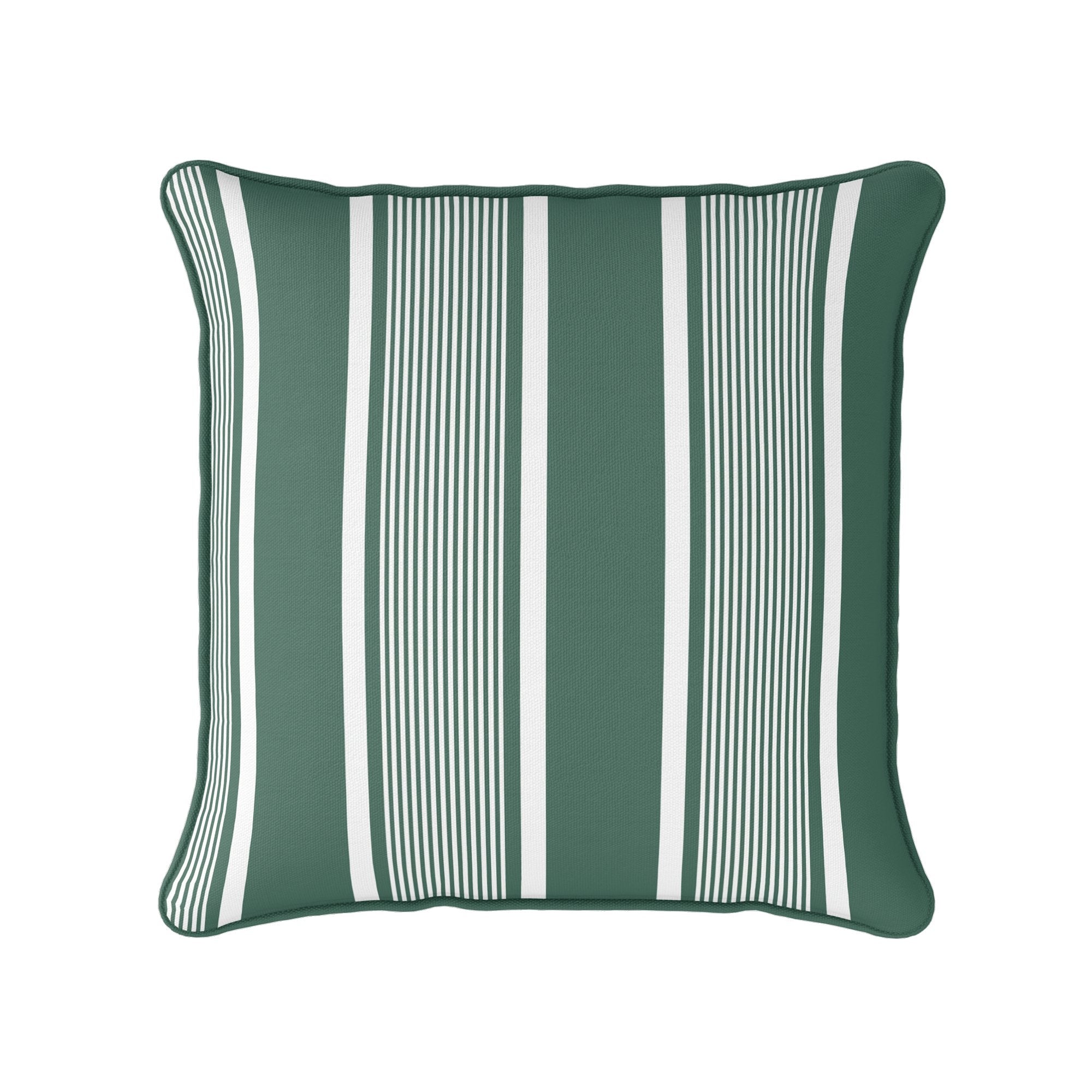 Deckchair Stripe Cushion - Greens - Hydrangea Lane Home