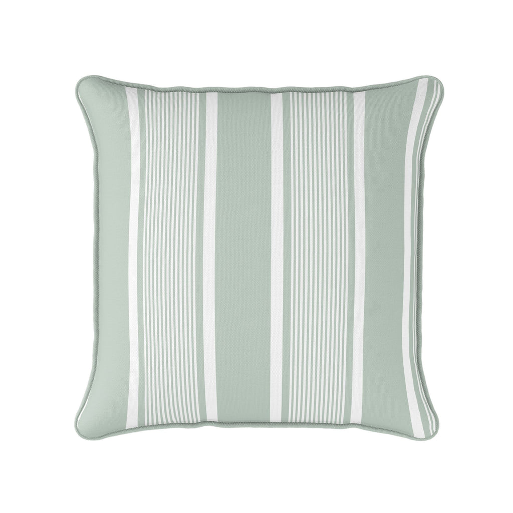 Deckchair Stripe Cushion - Greens - Hydrangea Lane Home