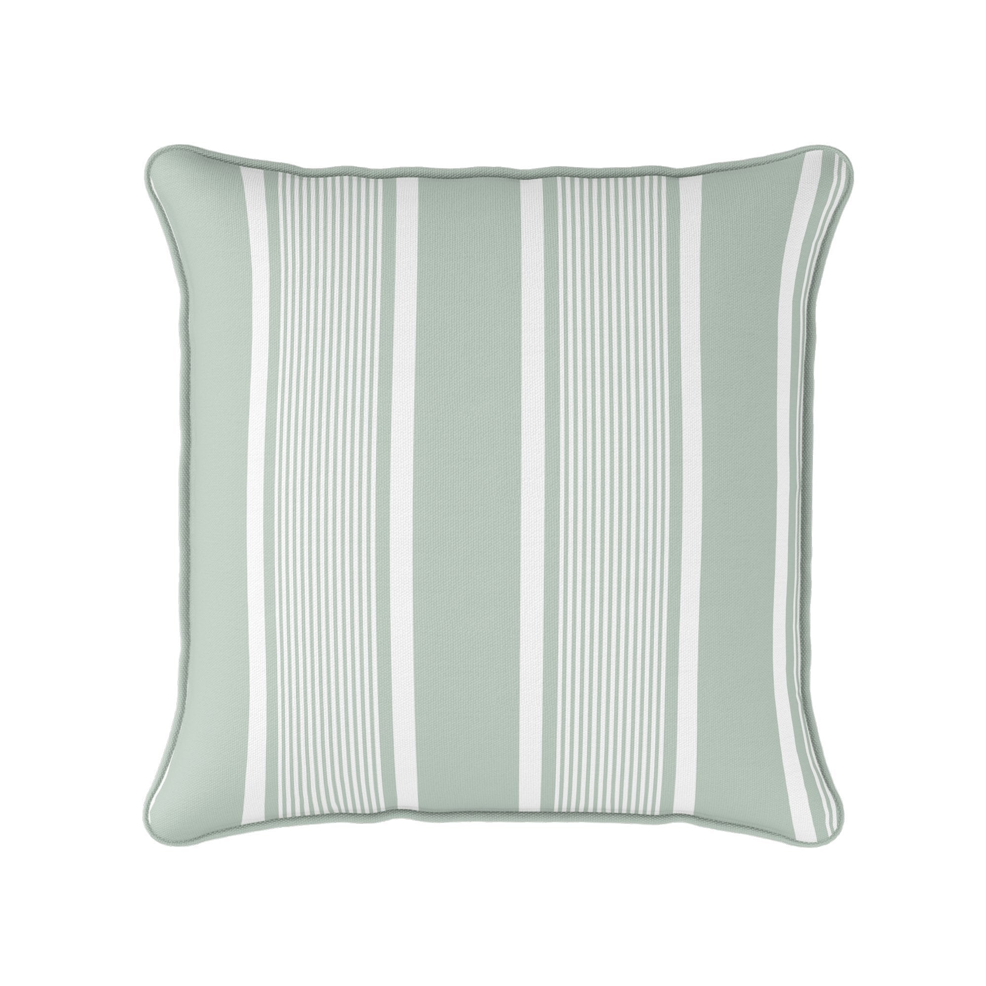 Deckchair Stripe Cushion - Greens - Hydrangea Lane Home