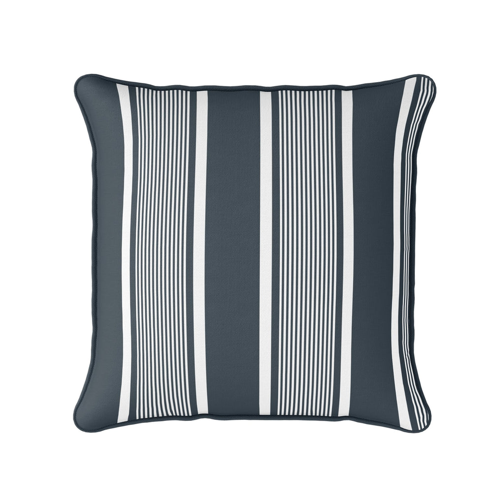 Deckchair Stripe Cushion - Neutrals - Hydrangea Lane Home