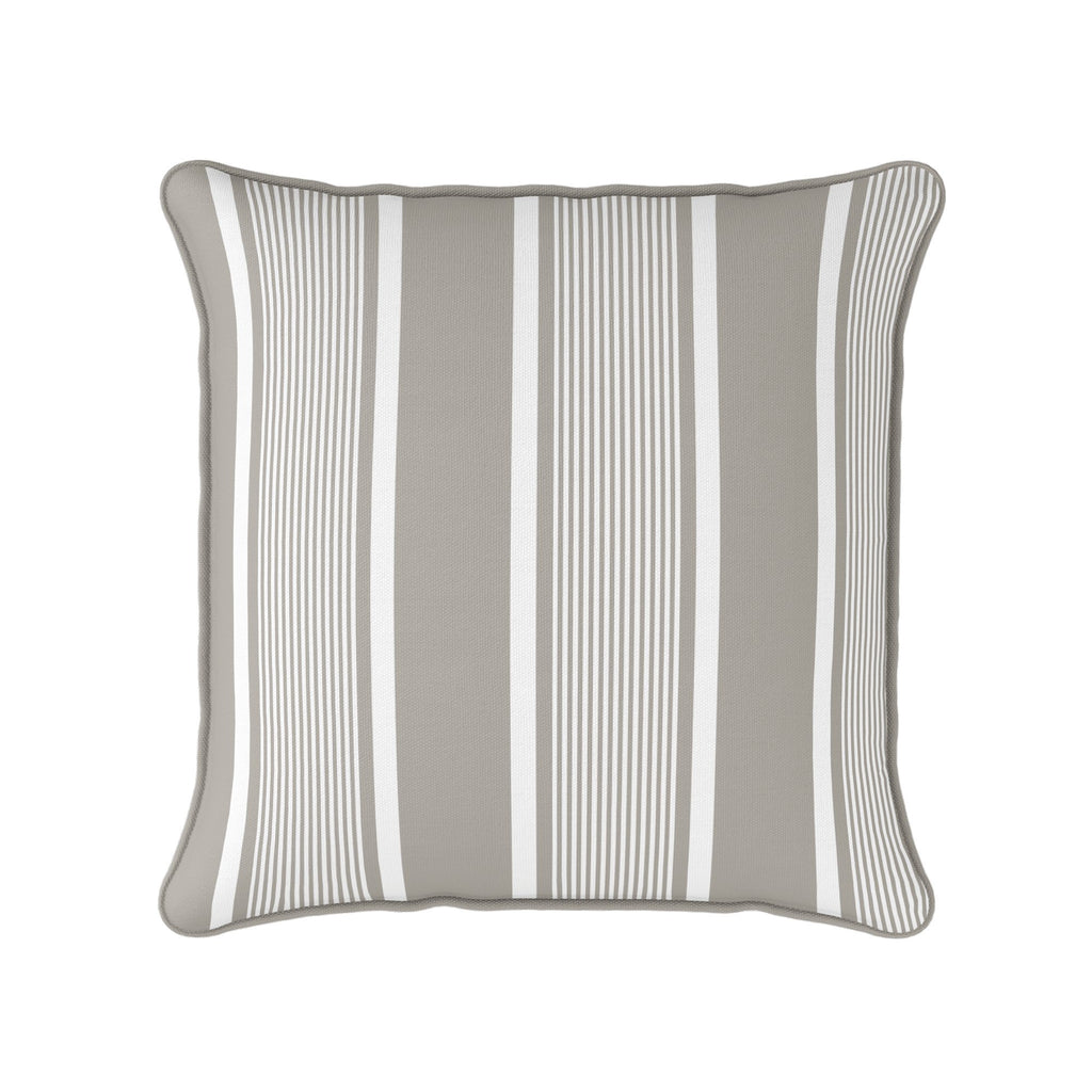 Deckchair Stripe Cushion - Neutrals - Hydrangea Lane Home