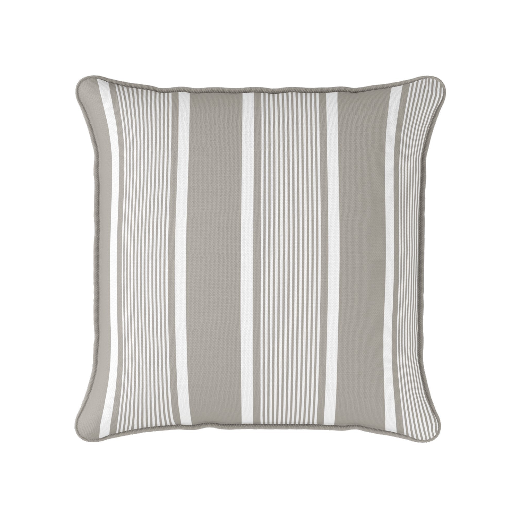Deckchair Stripe Cushion - Neutrals - Hydrangea Lane Home