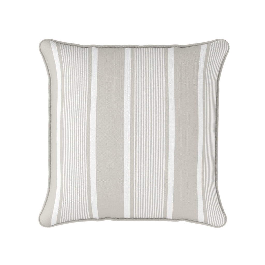 Deckchair Stripe Cushion - Neutrals - Hydrangea Lane Home