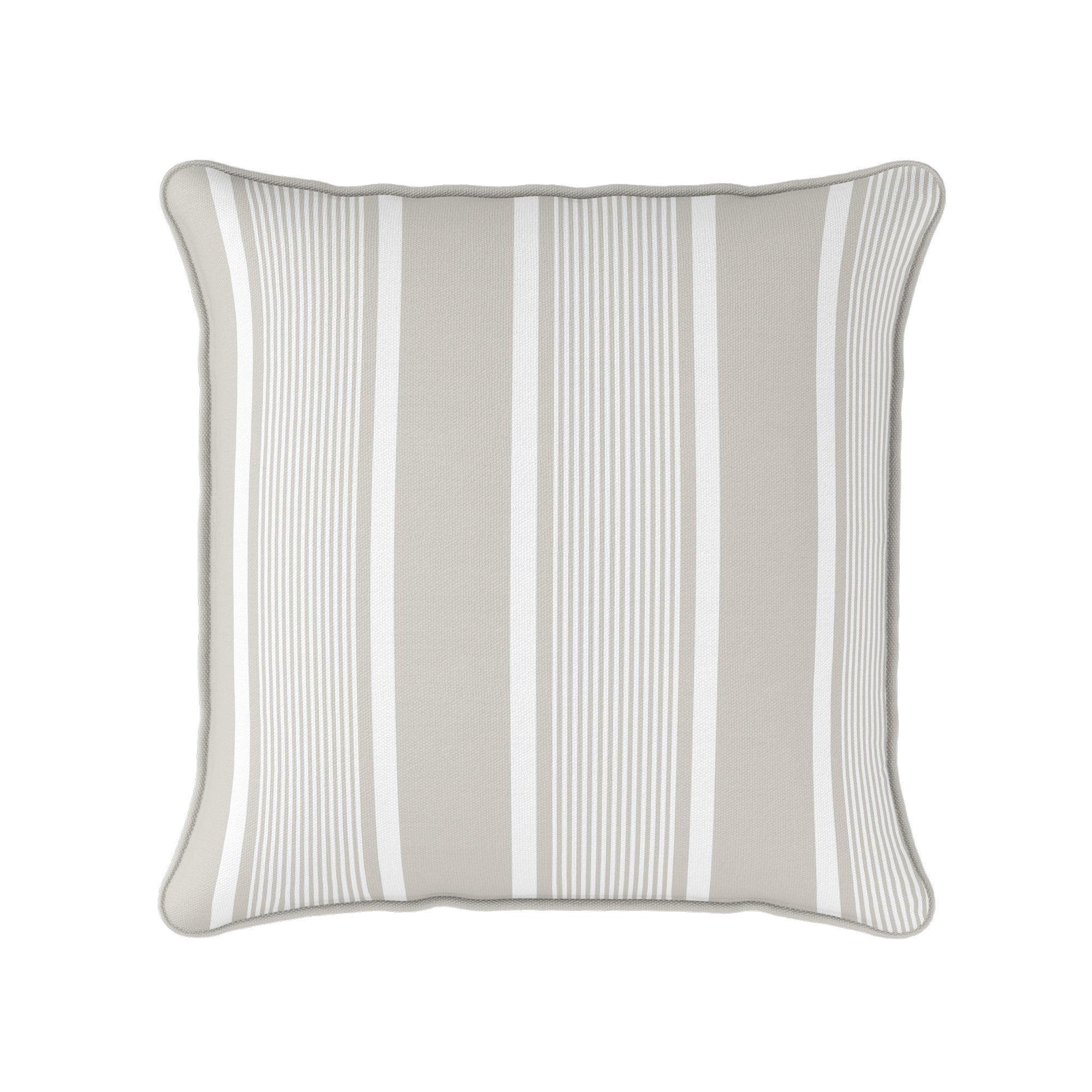 Deckchair Stripe Cushion - Neutrals - Hydrangea Lane Home