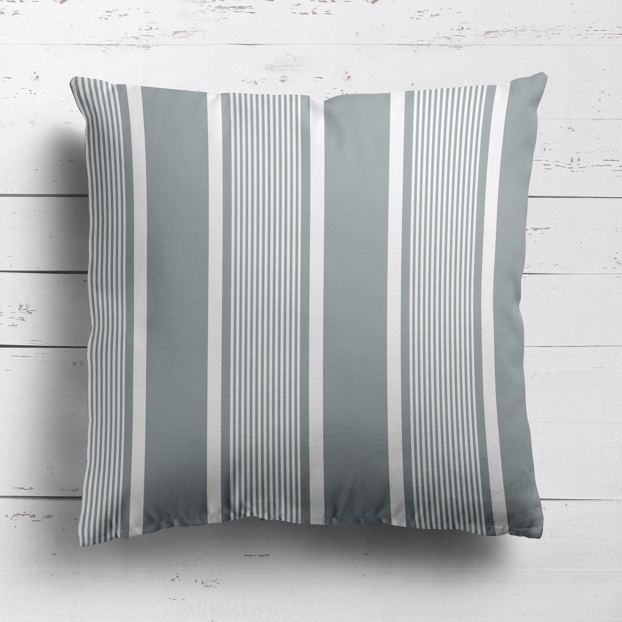Deckchair Stripe Cushion - Neutrals - Hydrangea Lane Home