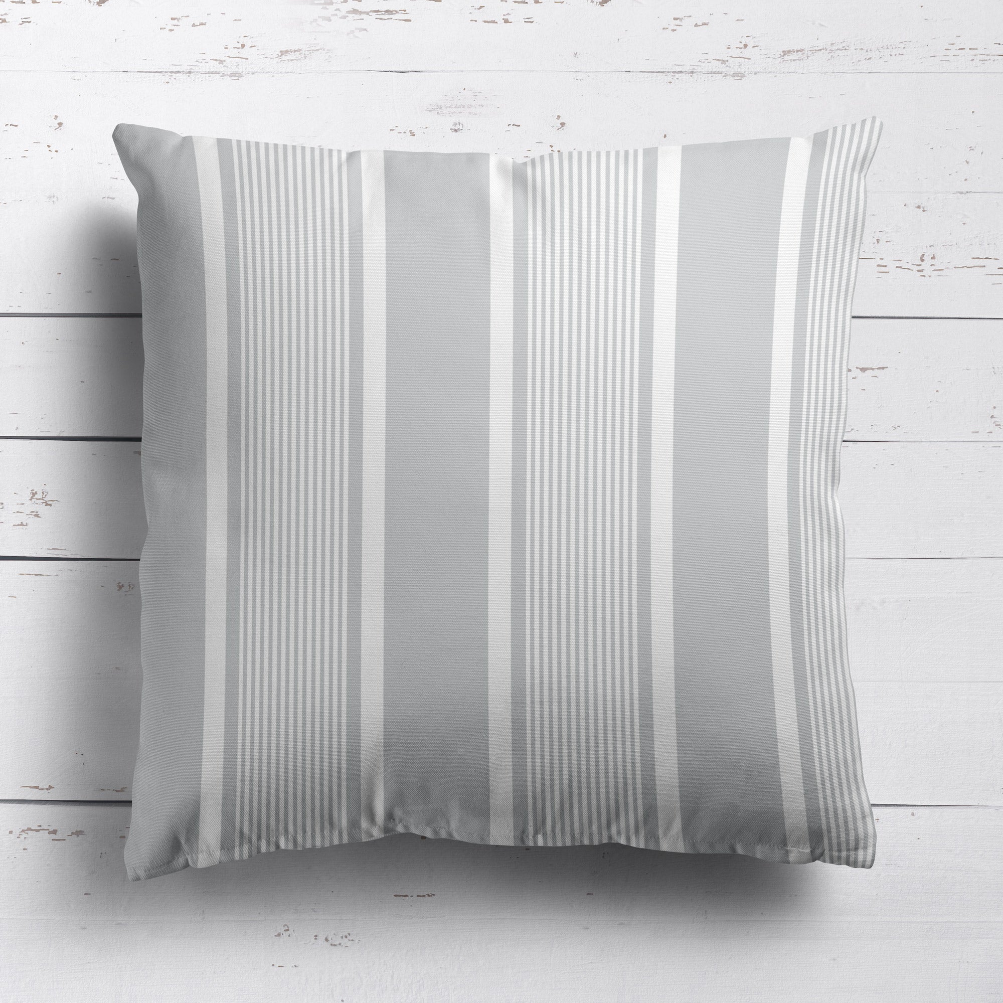 Deckchair Stripe Cushion - Neutrals - Hydrangea Lane Home