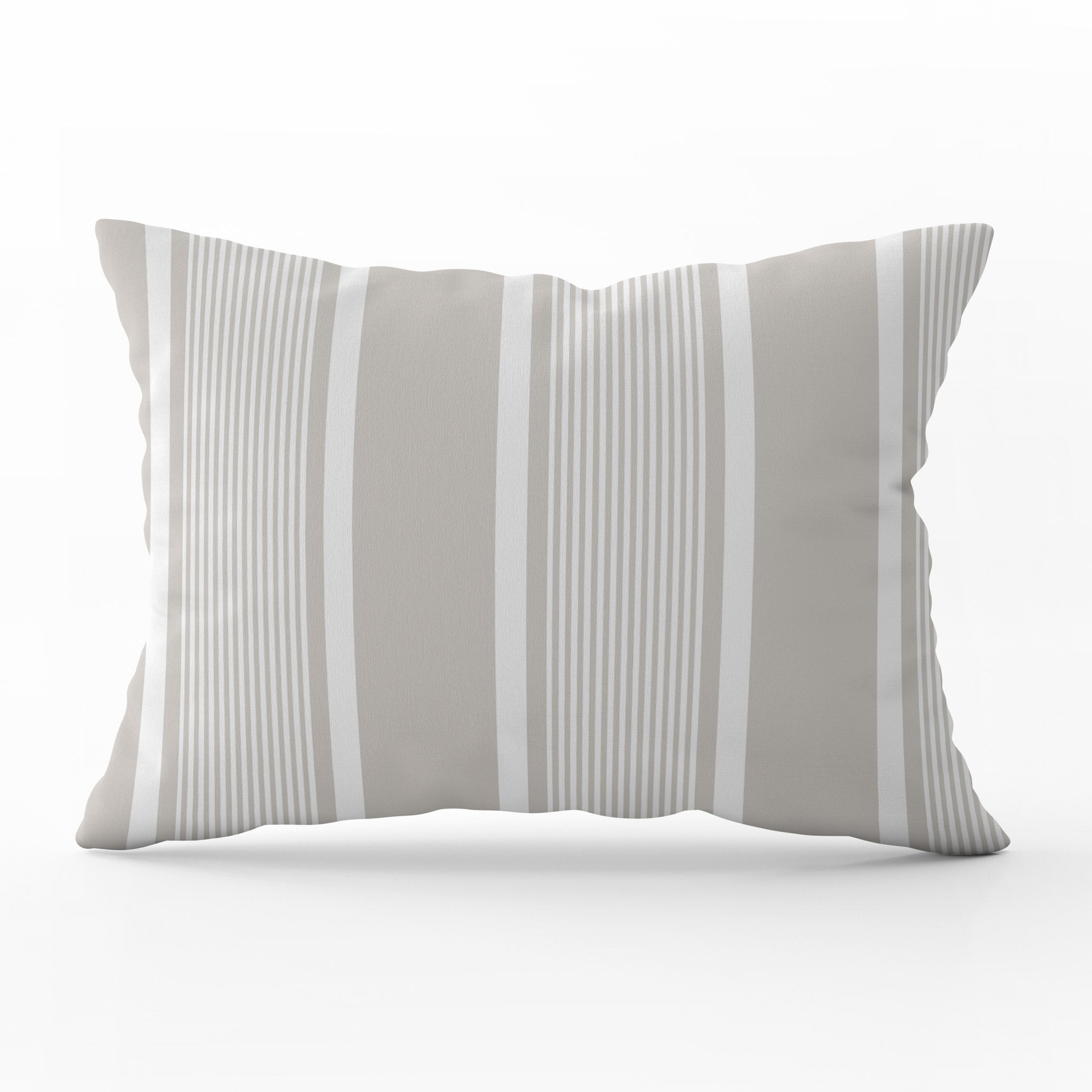 Deckchair Stripe Cushion - Neutrals - Hydrangea Lane Home