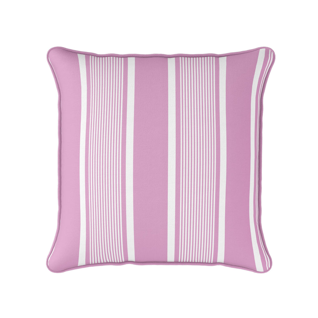 Deckchair Stripe Cushion - Pinks - Hydrangea Lane Home