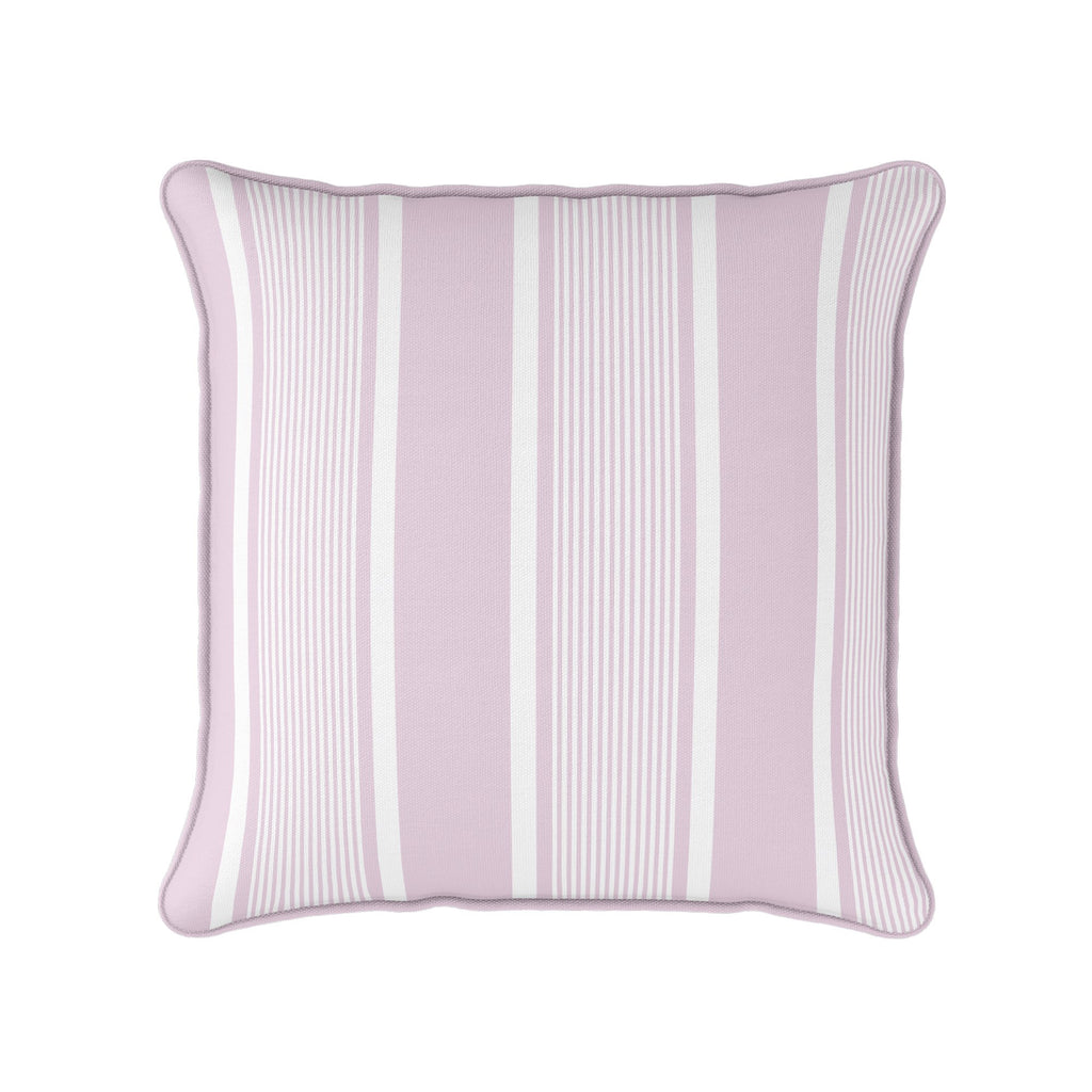 Deckchair Stripe Cushion - Pinks - Hydrangea Lane Home