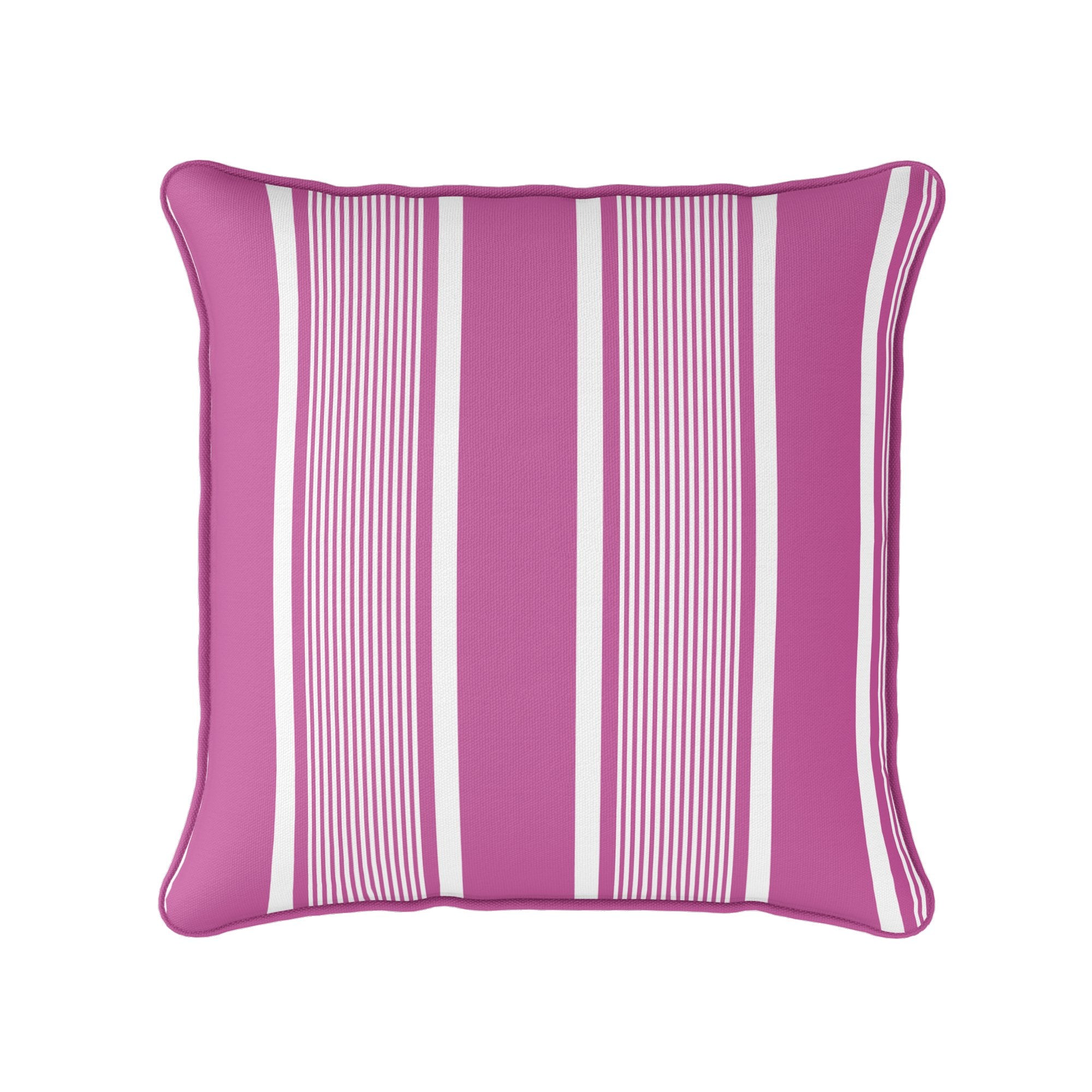 Deckchair Stripe Cushion - Pinks - Hydrangea Lane Home