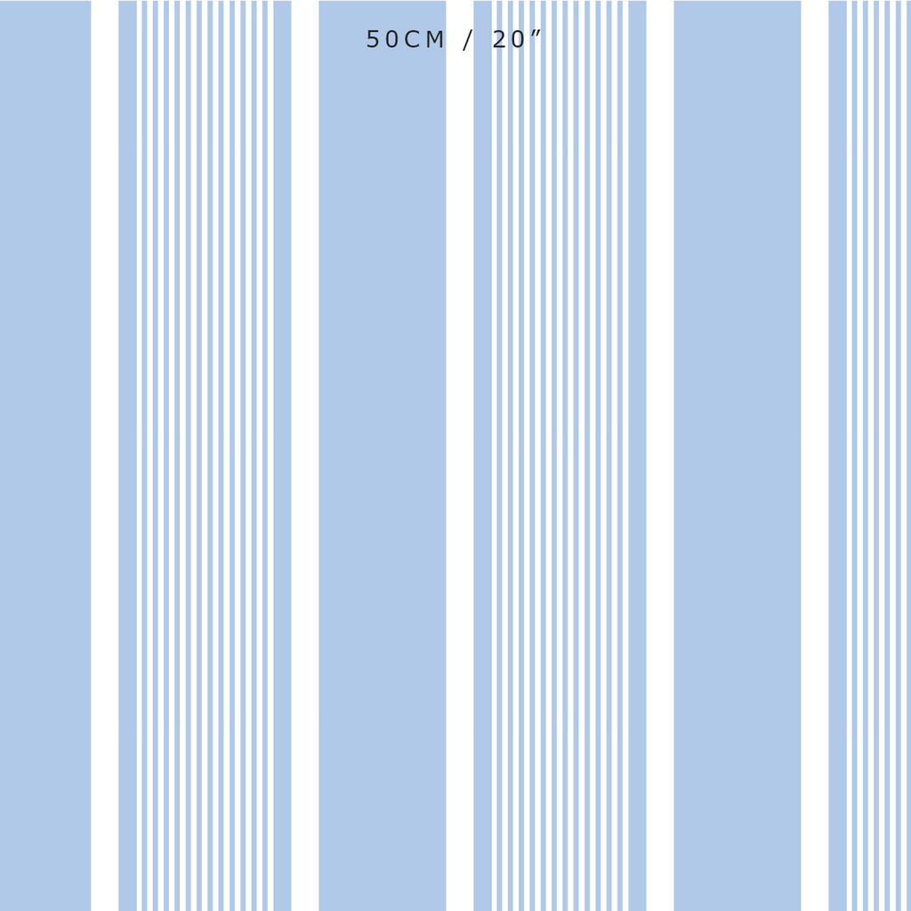 Deckchair Stripe Fabric - Cornflower - Hydrangea Lane Home