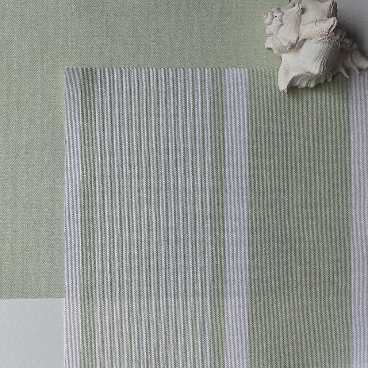 Deckchair Stripe Fabric - Elderflower - Hydrangea Lane Home