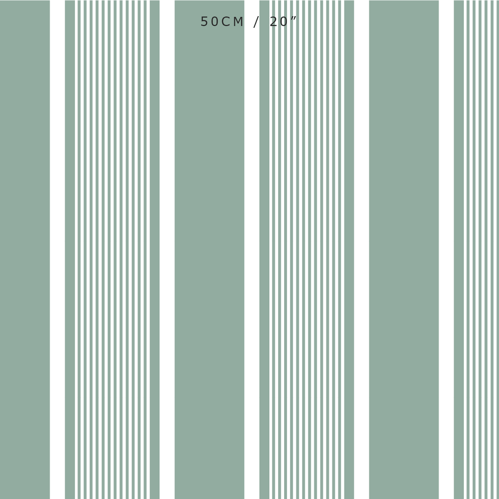 Deckchair Stripe Fabric - Eucalyptus - Hydrangea Lane Home