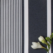 Deckchair Stripe Fabric - Graphite - Hydrangea Lane Home