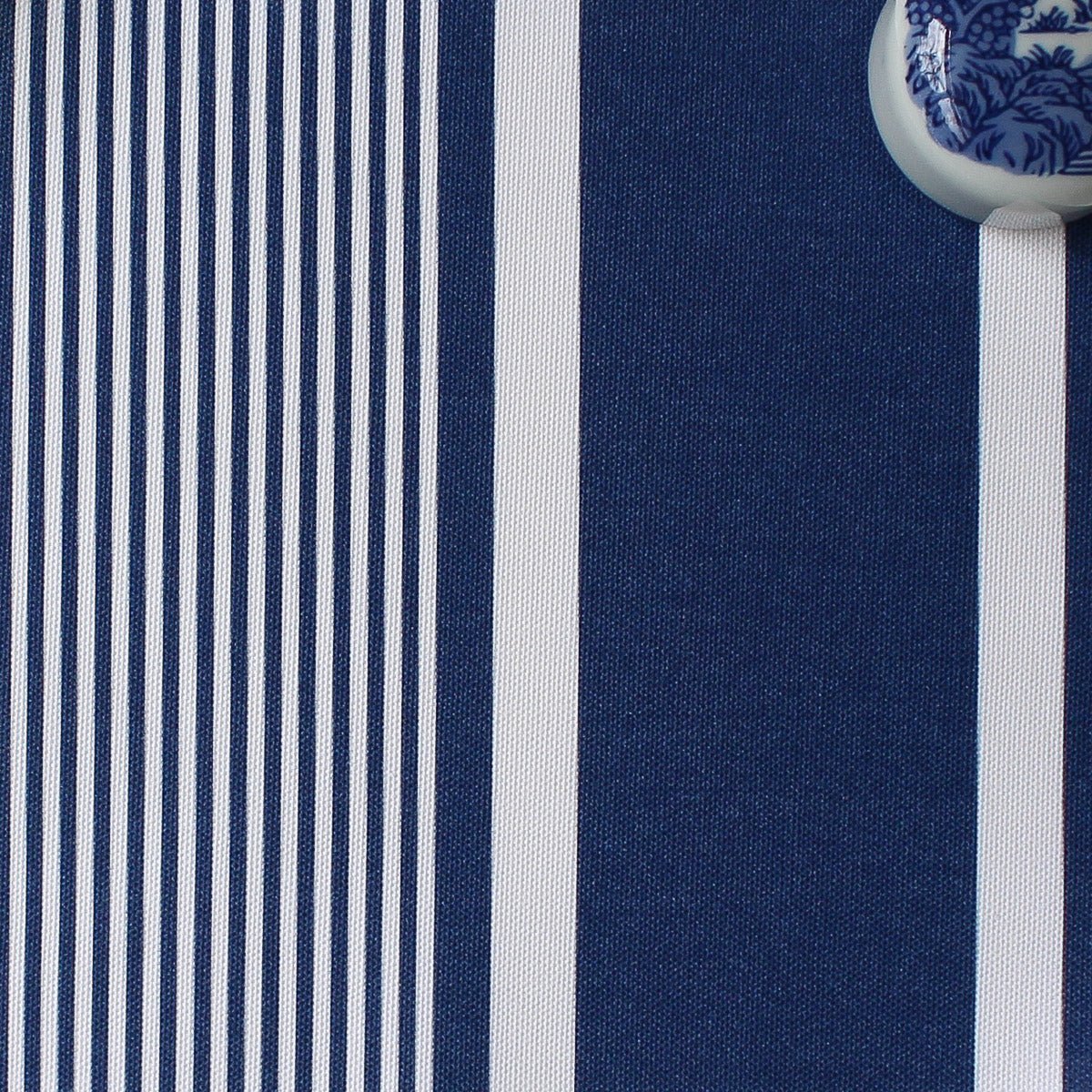 Deckchair Stripe Fabric - Navy - Hydrangea Lane Home