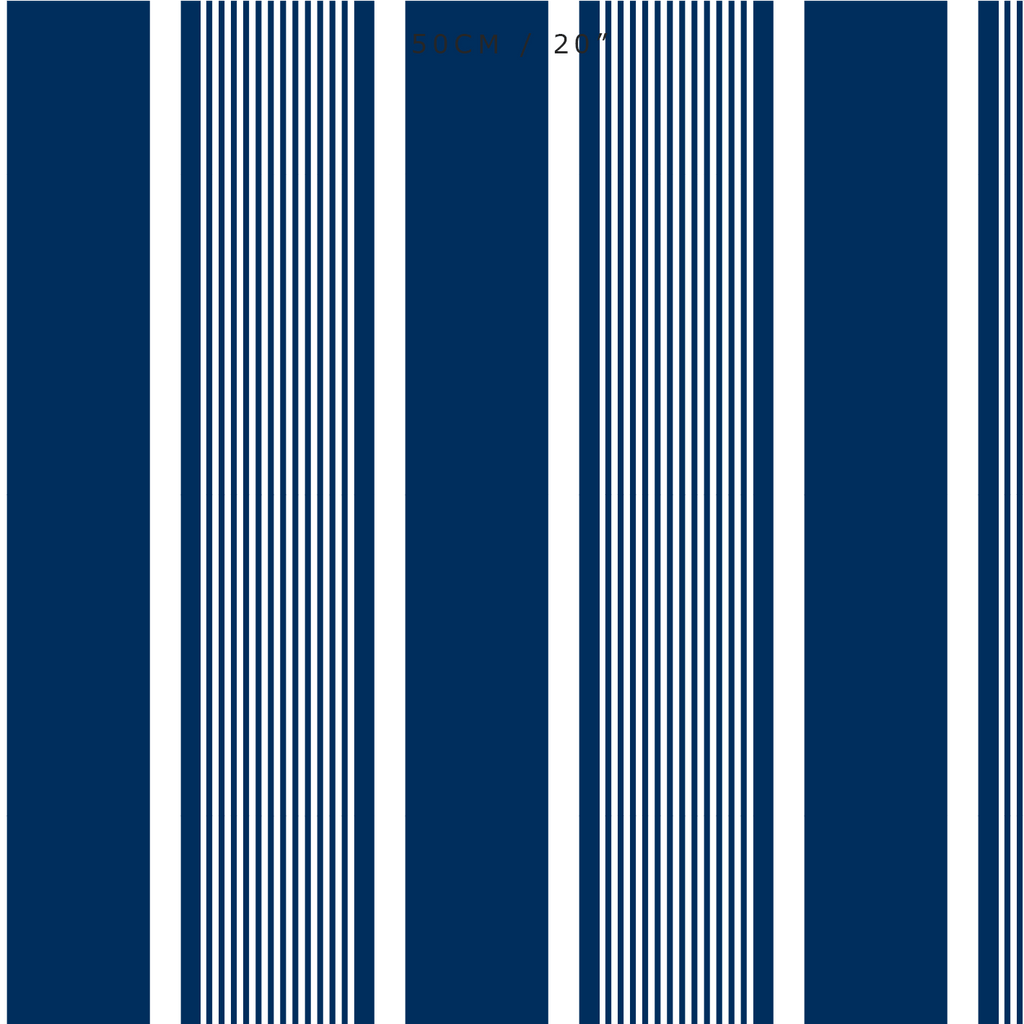 Deckchair Stripe Fabric - Navy - Hydrangea Lane Home