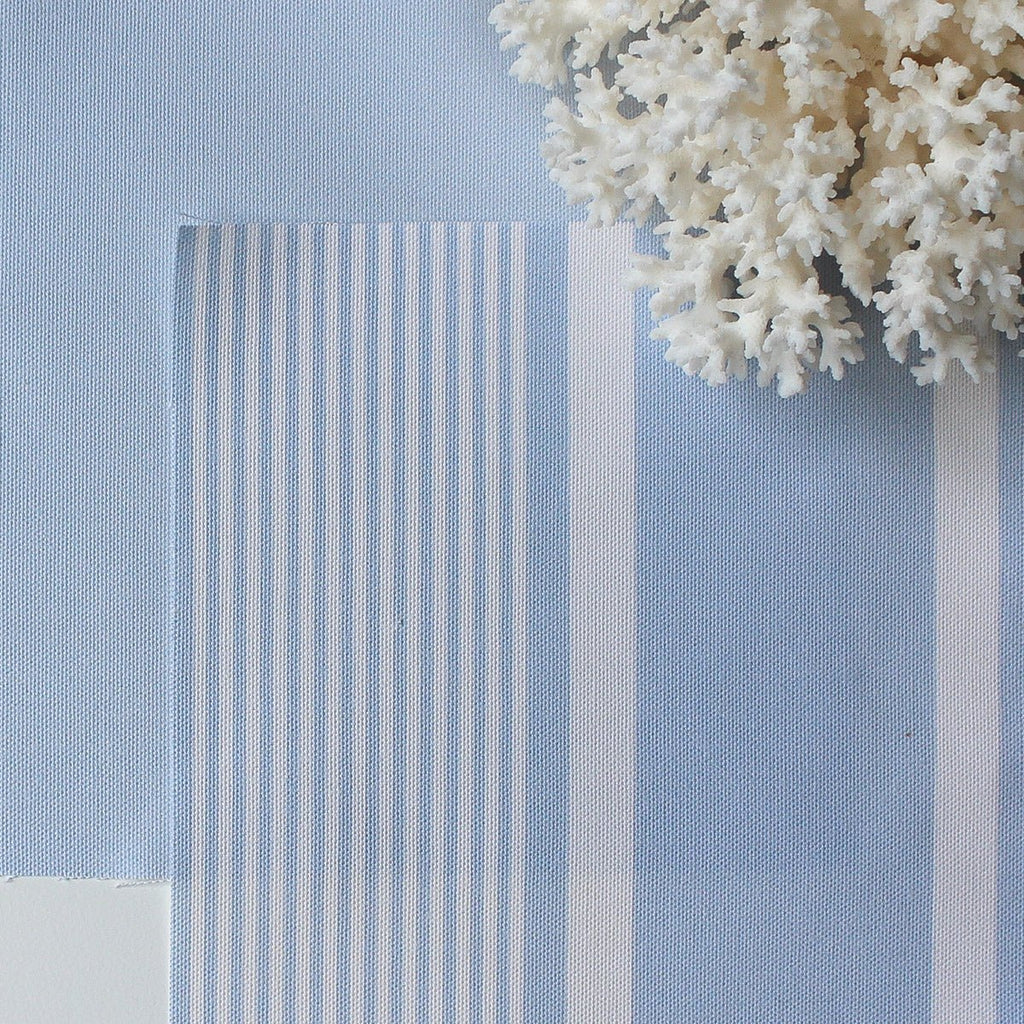 Deckchair Stripe Fabric - Serenity - Hydrangea Lane Home