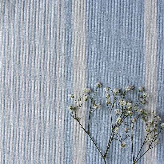 Deckchair Stripe Fabric - Serenity - Hydrangea Lane Home