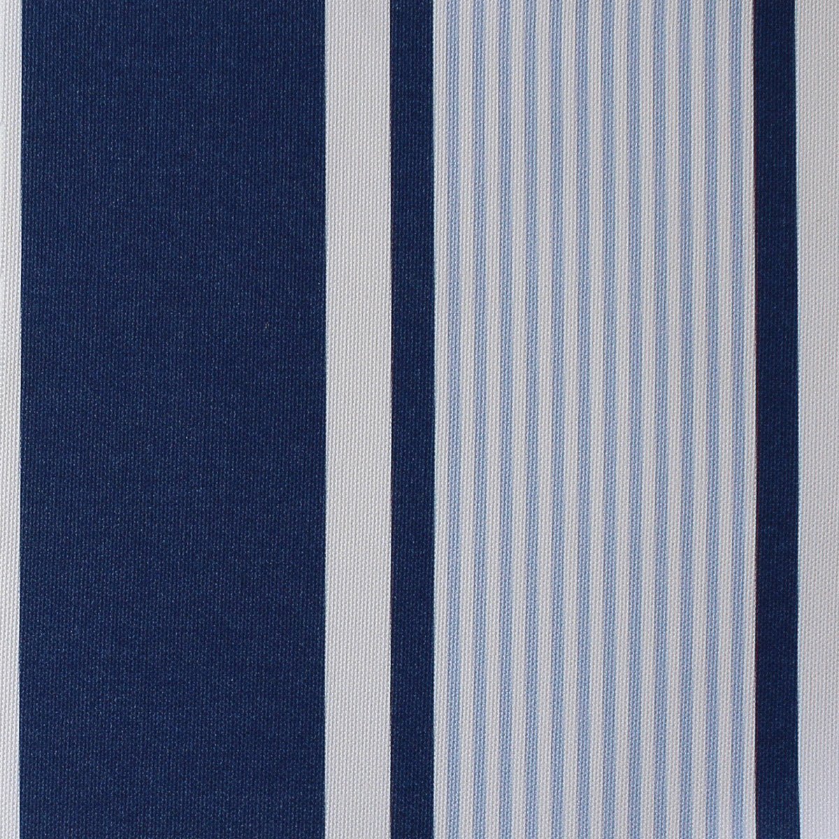 Deckchair Stripe Multi Fabric - Navy-Cornflower - Hydrangea Lane Home