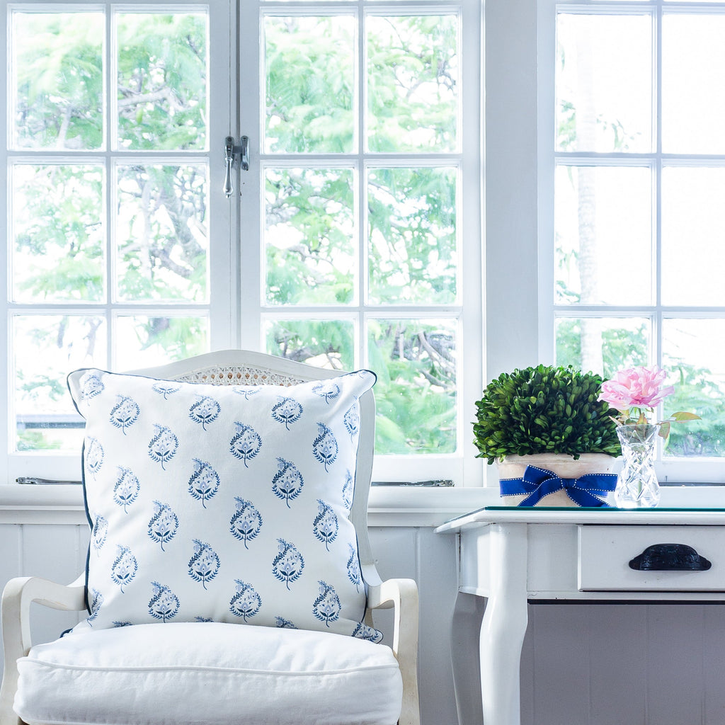 Delft Tulip Blue Cushion - Hydrangea Lane Home