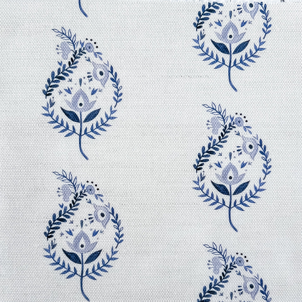 Delft Tulip Blue Fabric - Hydrangea Lane Home