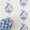 Delft Tulip Blue Fabric - Hydrangea Lane Home