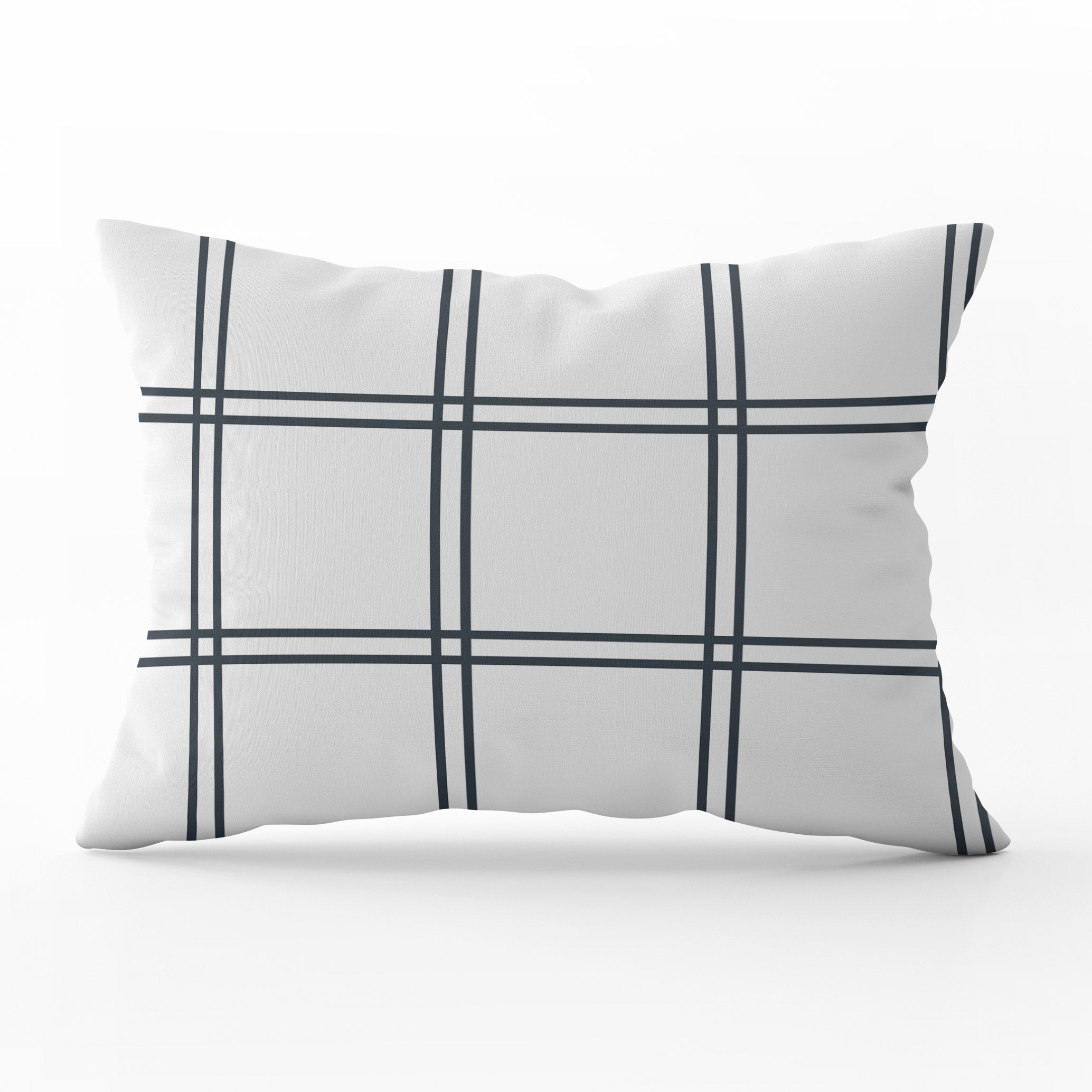 Double Window Pane Check Cushion - Neutrals - Hydrangea Lane Home